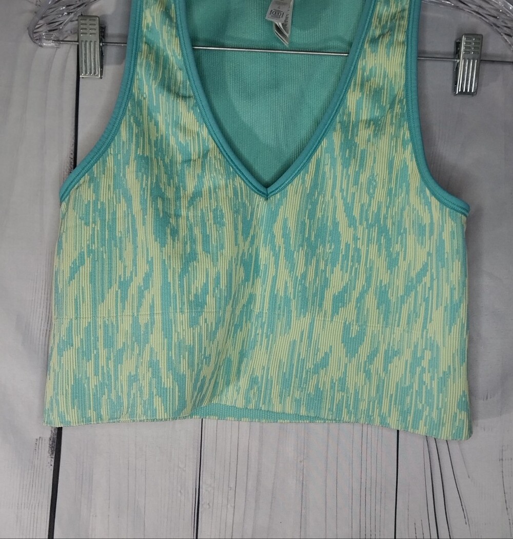 Athleta Aurora Seamless Crop Rib Activewear Athleisure Workout Tank Top